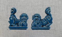 IN613 Blue Foo Dogs Clutch Insert