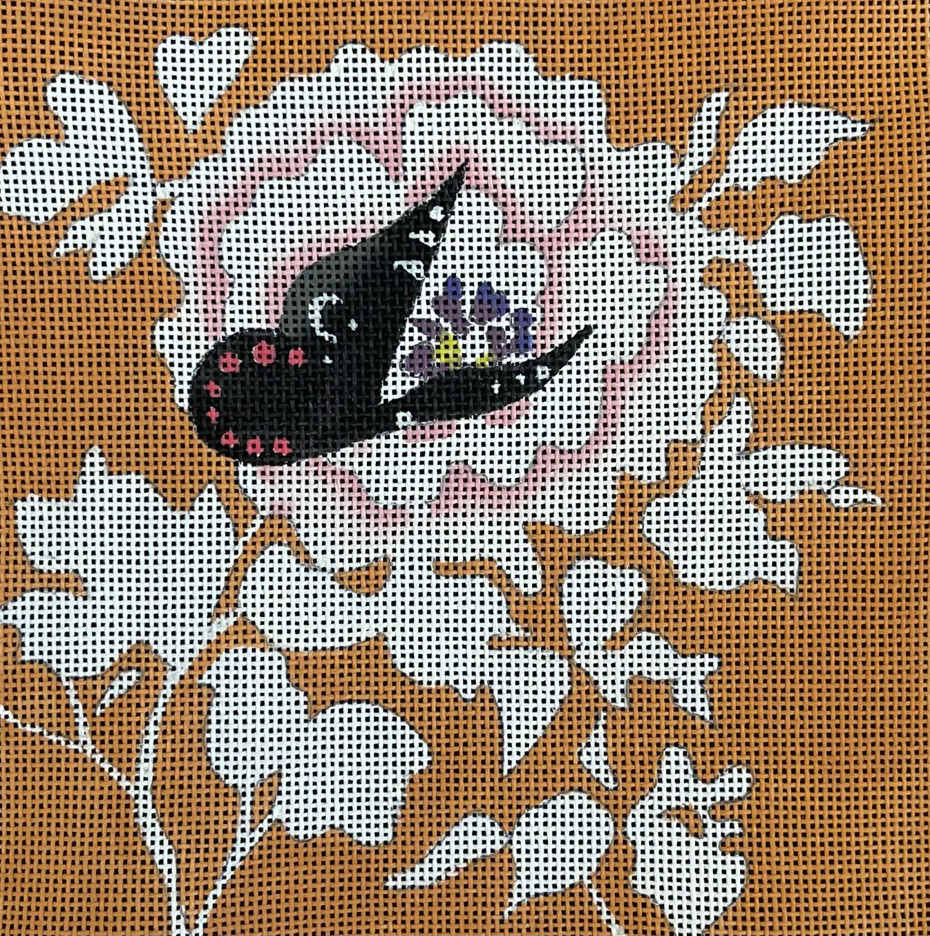 IN660 Butterfly on Sepia Floral