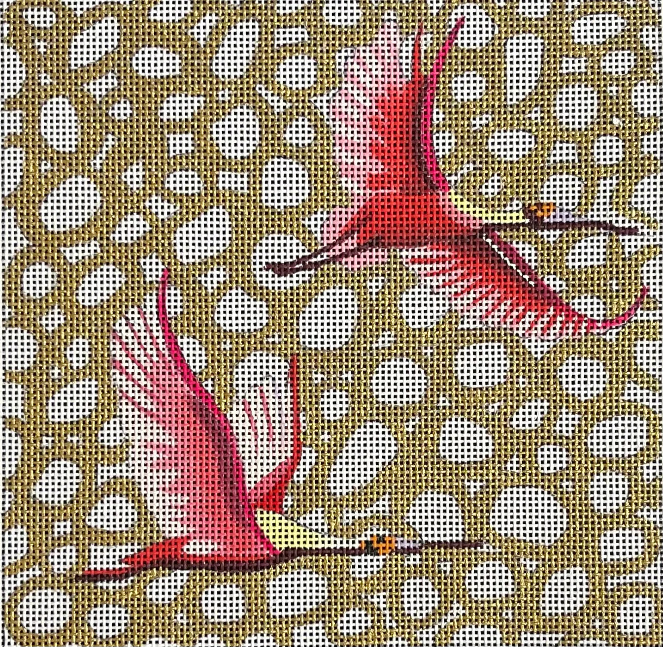 IN661 Spoonbills on Gold
