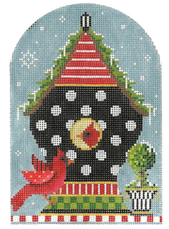 KBH13 Black Polka Dot Cardinal House