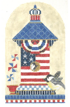 KBH25 Patriotic Chickadee House
