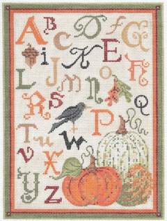 KCA31 ABC Autumn Sampler - Linen Background