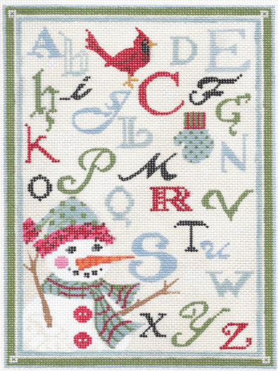 KCA33 ABC Winter Sampler - Linen Background
