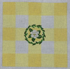 KCD4080Y Yellow Gingham Square