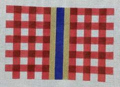 KCD4137R Gingham Clutch - Red
