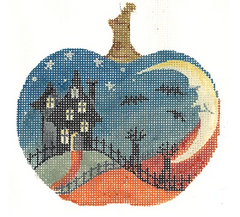 KCN1570 House on Hill Silhouette Pumpkin