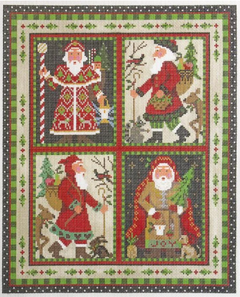 KCN171 Woodland Santa Pillow - 18 Mesh