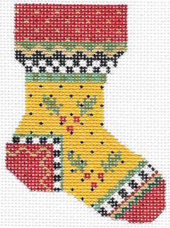 KCN50 Yellow Holly Mini Sock - 13 Mesh