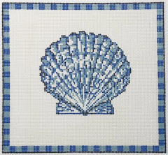 KCN942 Scallop Shell in Ocean Blue - 13 Mesh