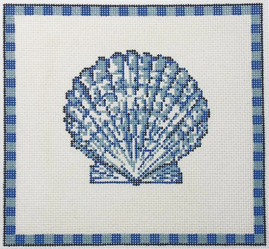 KCN942 Scallop Shell in Ocean Blue - 13 Mesh