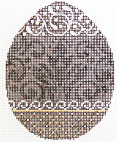 KEA08 Chocolate Damask Egg