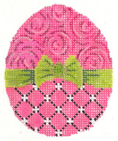 KEA35 Fuchsia Ribbon Egg