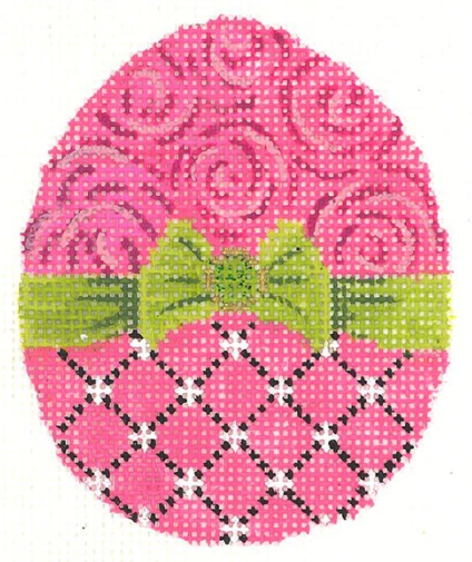KEA35 Fuchsia Ribbon Egg