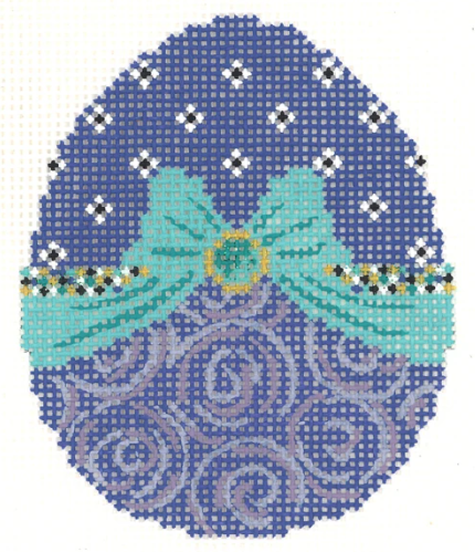 KEA38 Lilac Ribbon Egg