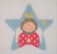 ST419 Angel in Blue Star