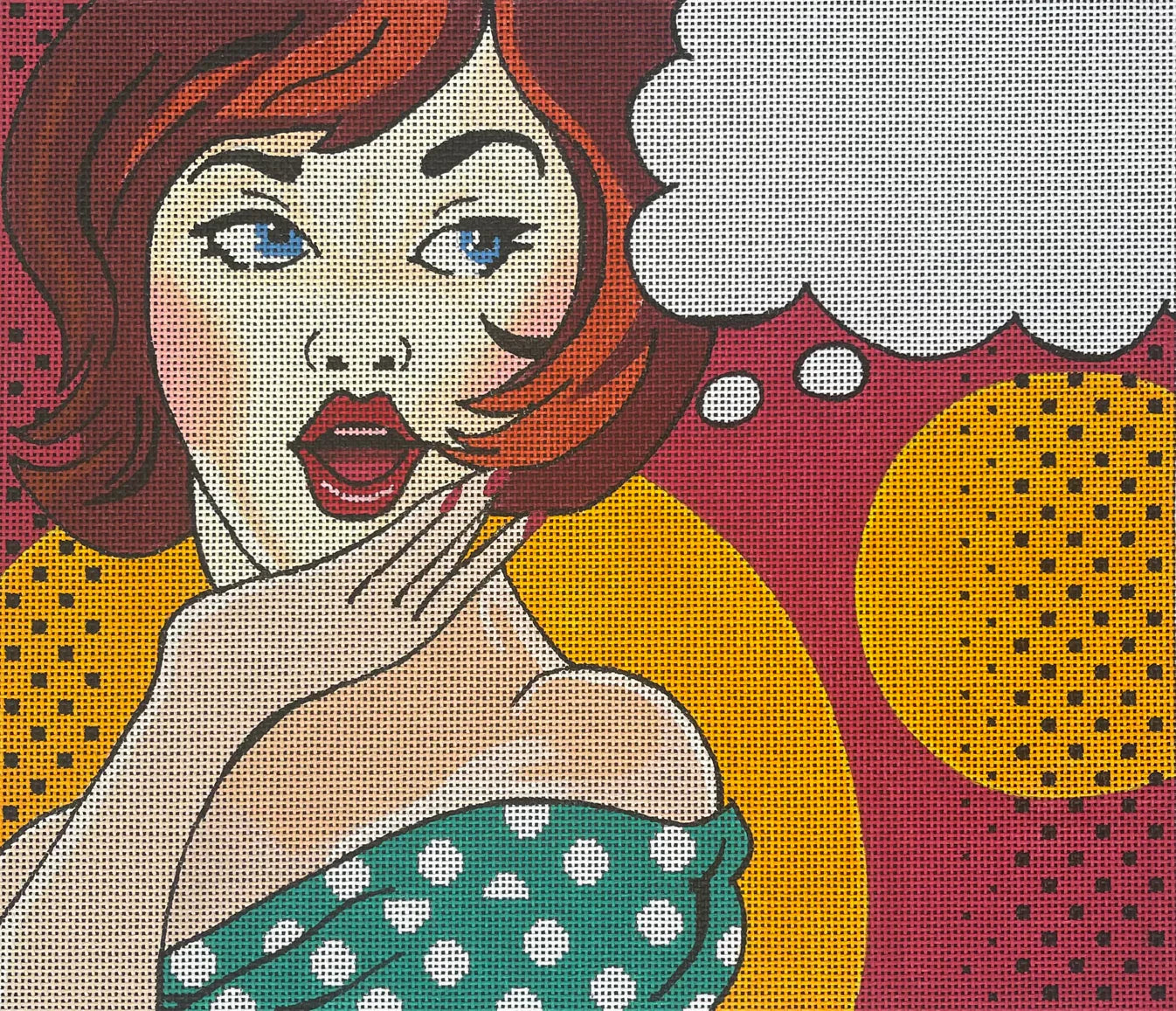 PE177 Lady with Speech Bubble