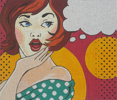 PE177 Lady with Speech Bubble