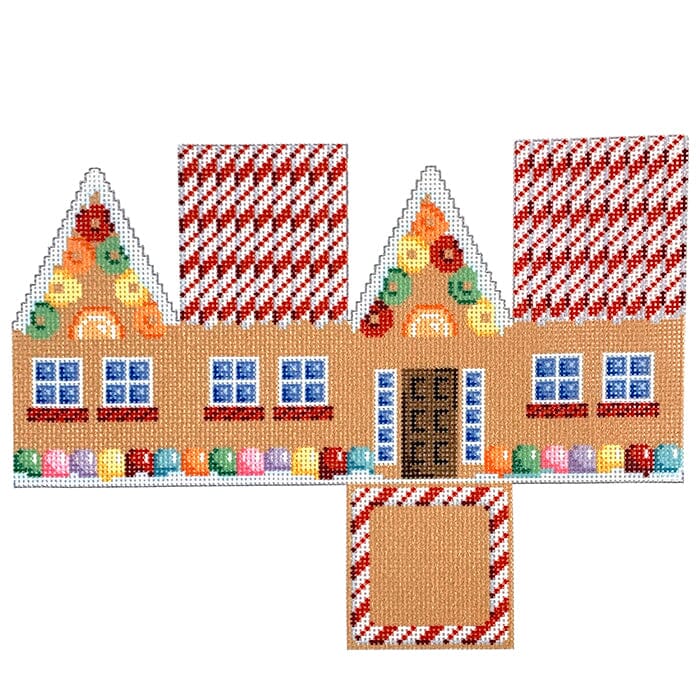 NTG TS387 Red Cane Roof Gingerbread House