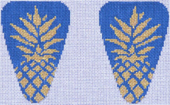 TS062 Pineapple Stencil Scissor Case - Blue