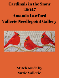 26047 Three Cardinals in the Snow Stitch Guide