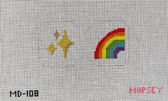 MD-108 Scissor Fob -Rainbow Sparkle