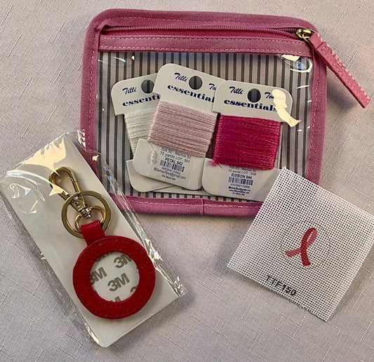 Pink Ribbon Key Fob Kit