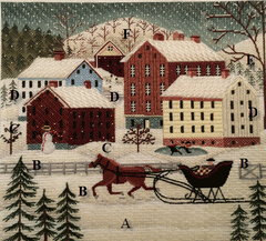 Winter Farm Fun Stitch Guide