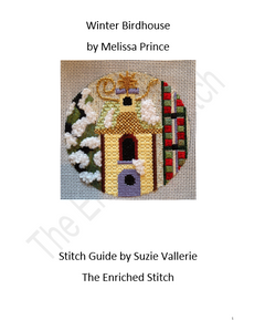 A141 Winter Birdhouse Stitch Guide