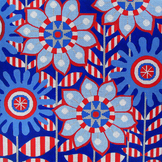 25026 Planted Pinwheels RWB - 13 mesh