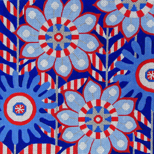 25040 RWB Planted Pinwheels