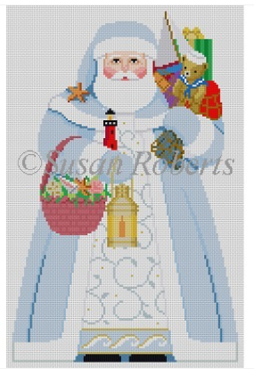 3396 Nautical Santa Tree Topper