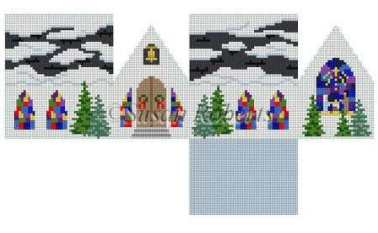 5503-13 Church 3D Mini House