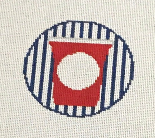 RD117 Red Cup Monogram Round