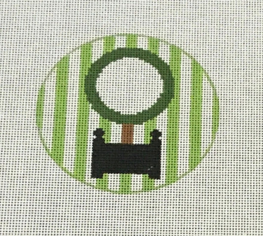 RD187 Topiary Monogram Round