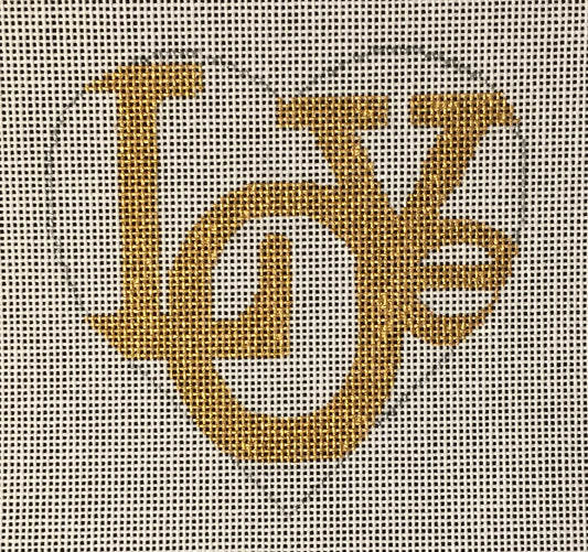 H-011 Love Gold Heart