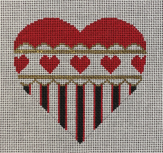 H-30 Red Heart with Hearts