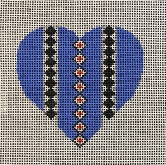 H-31 Periwinkle Heart