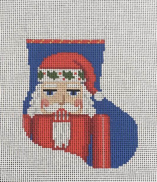 5469 Santa Nutcracker Mini Stocking