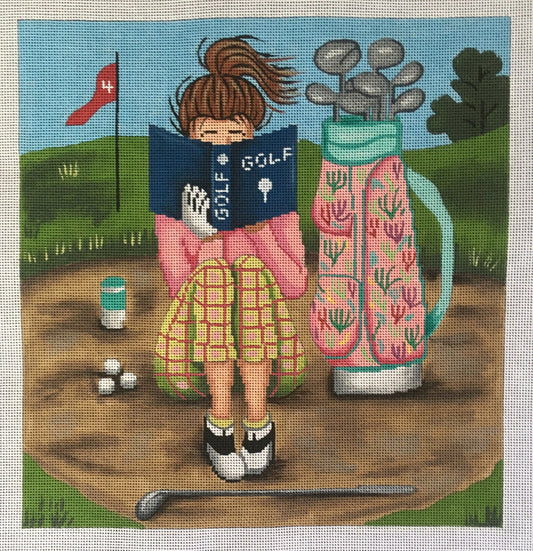 GE-P290 Golfer Stitching Girl