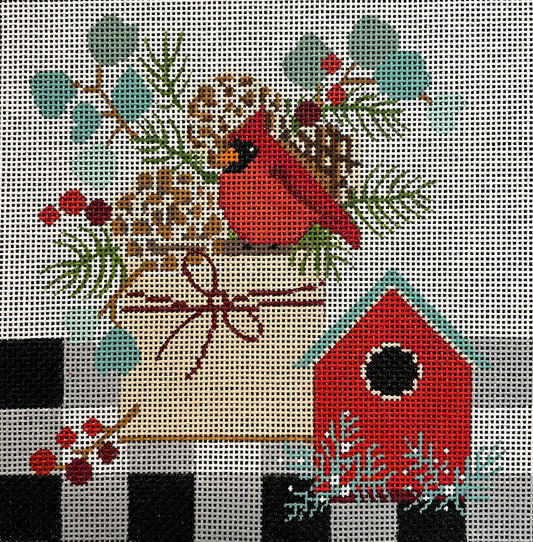 AL-051 Buffalo Check Cardinal - 13 mesh