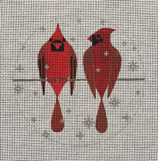 SP-004 Two Cardinals Ornament