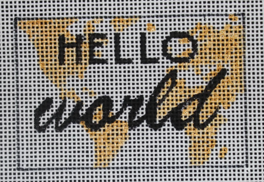 LT038 Hello World Luggage Tag