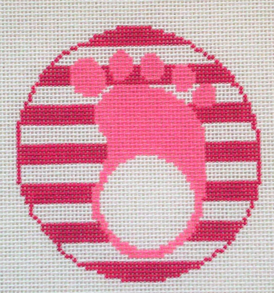 RD099P Footprint Monogram Round - Pink