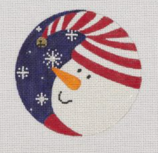 SN12 GR Bell Snowman Ornament