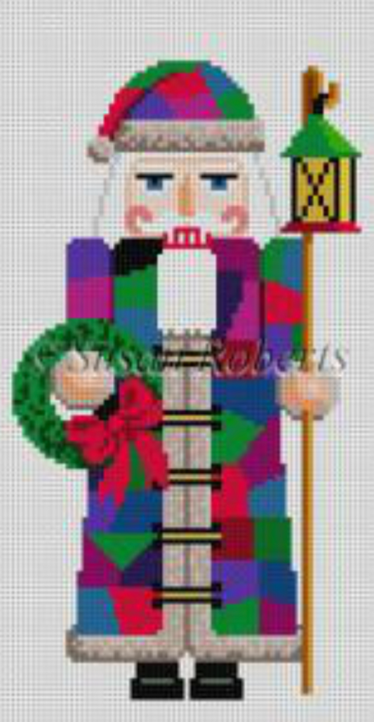 4255 Patchwork Santa Nutcracker