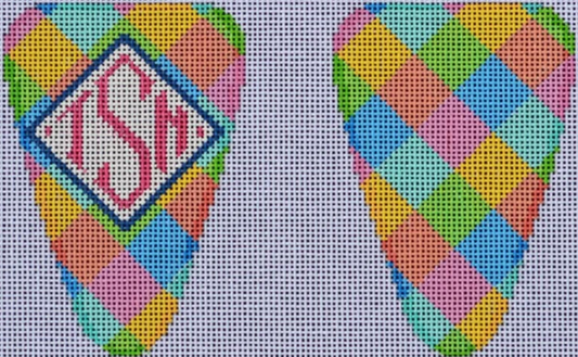 SC111 Multi Harlequin Monogram Scissor Case